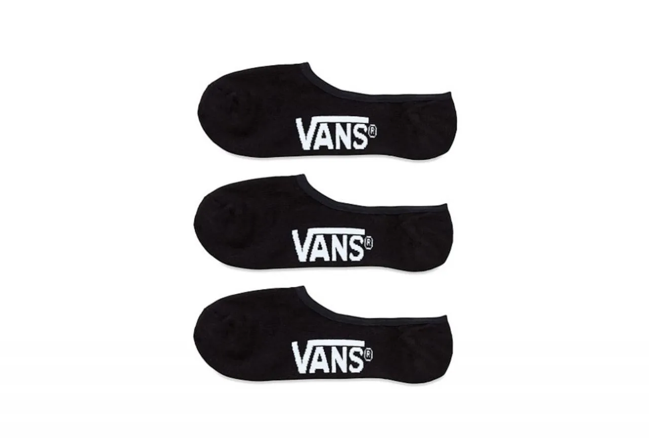 Pinky Triplo Unisex Negro Letras Vans Blanco
