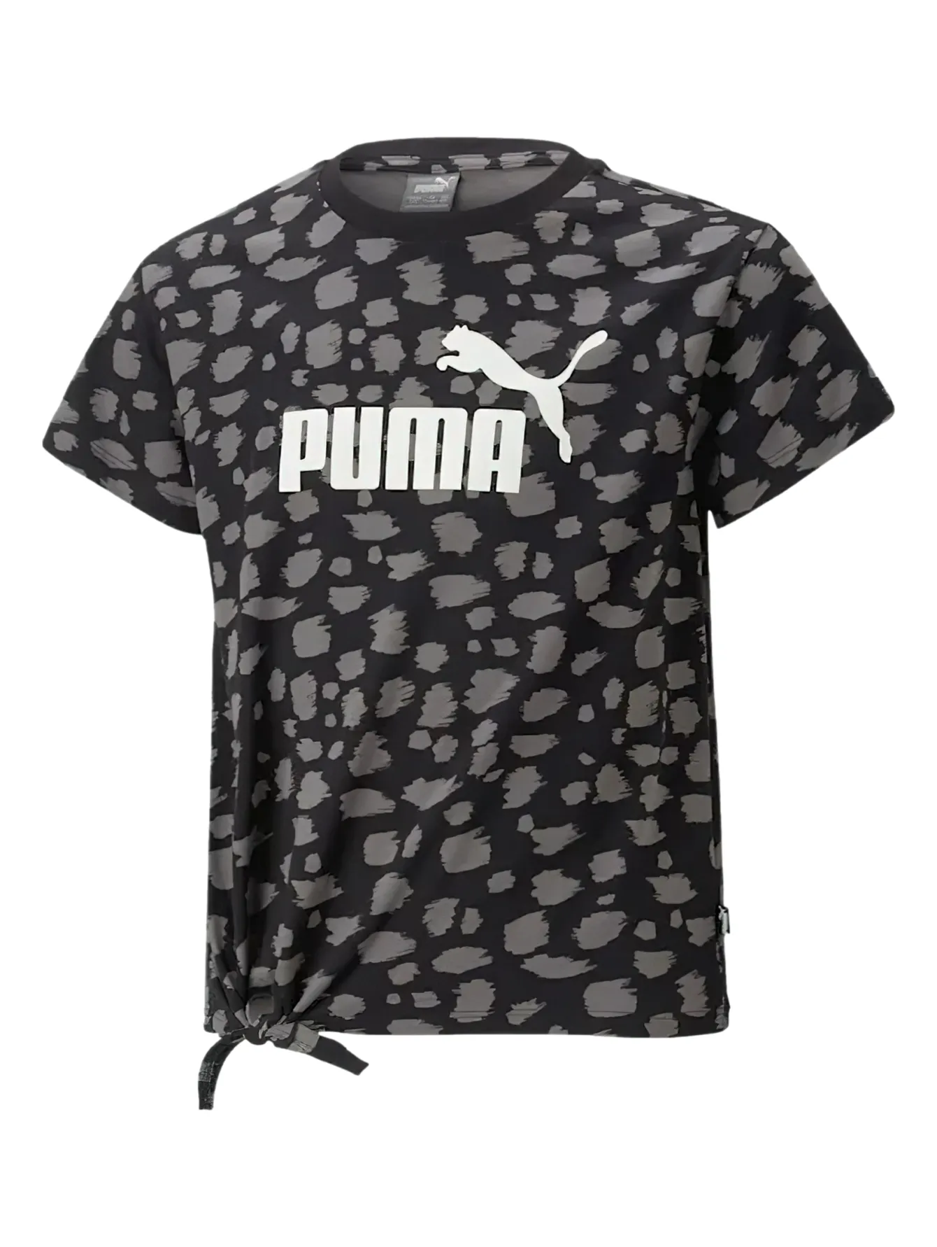 Playera Puma Animal Knotted  Negro Para Niña