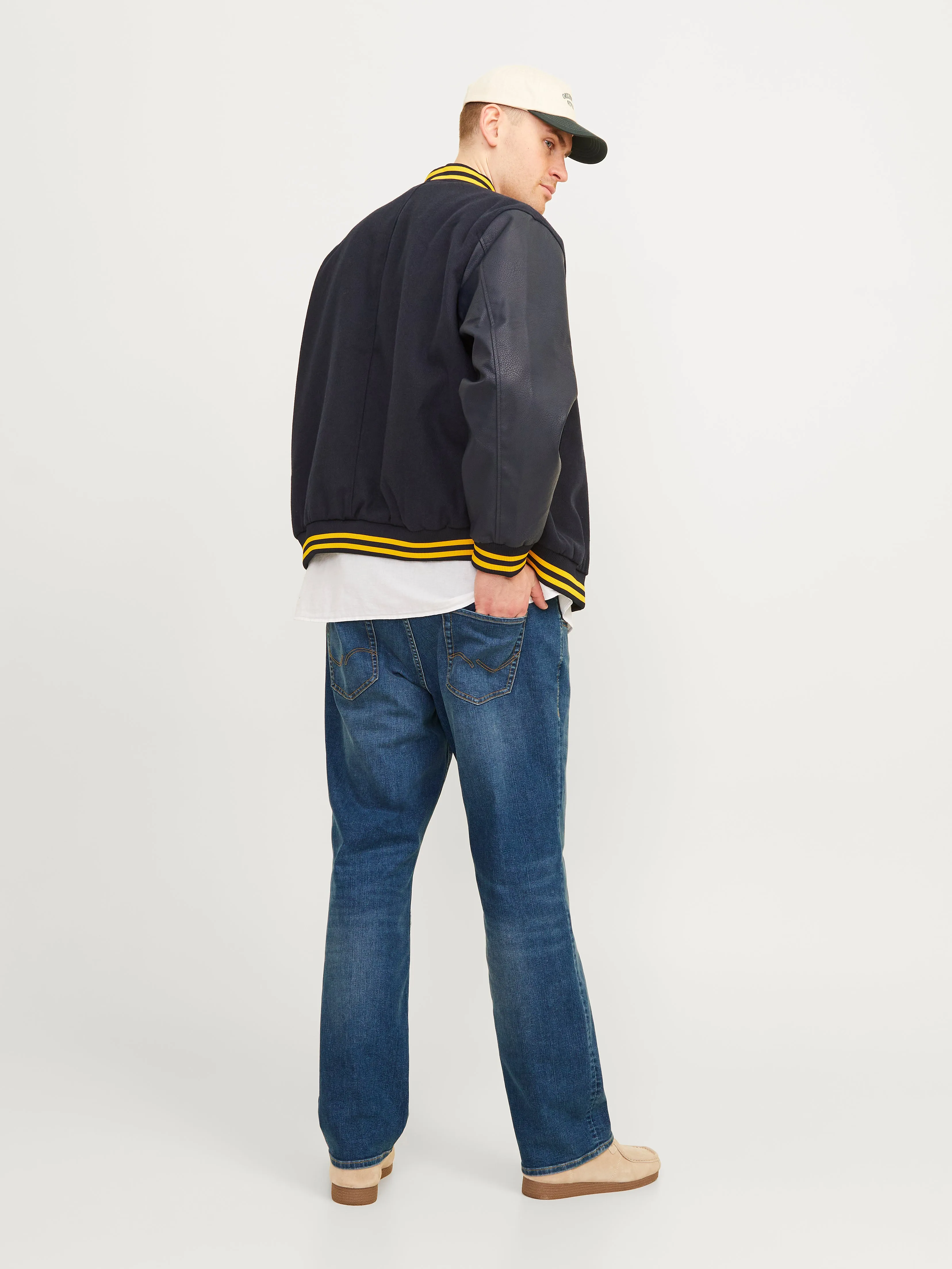 Plus Size JJICLARK JJORIGINAL SQ 101 PLS Vaqueros Corte regular | Azul intermedio | Jack & Jones®
