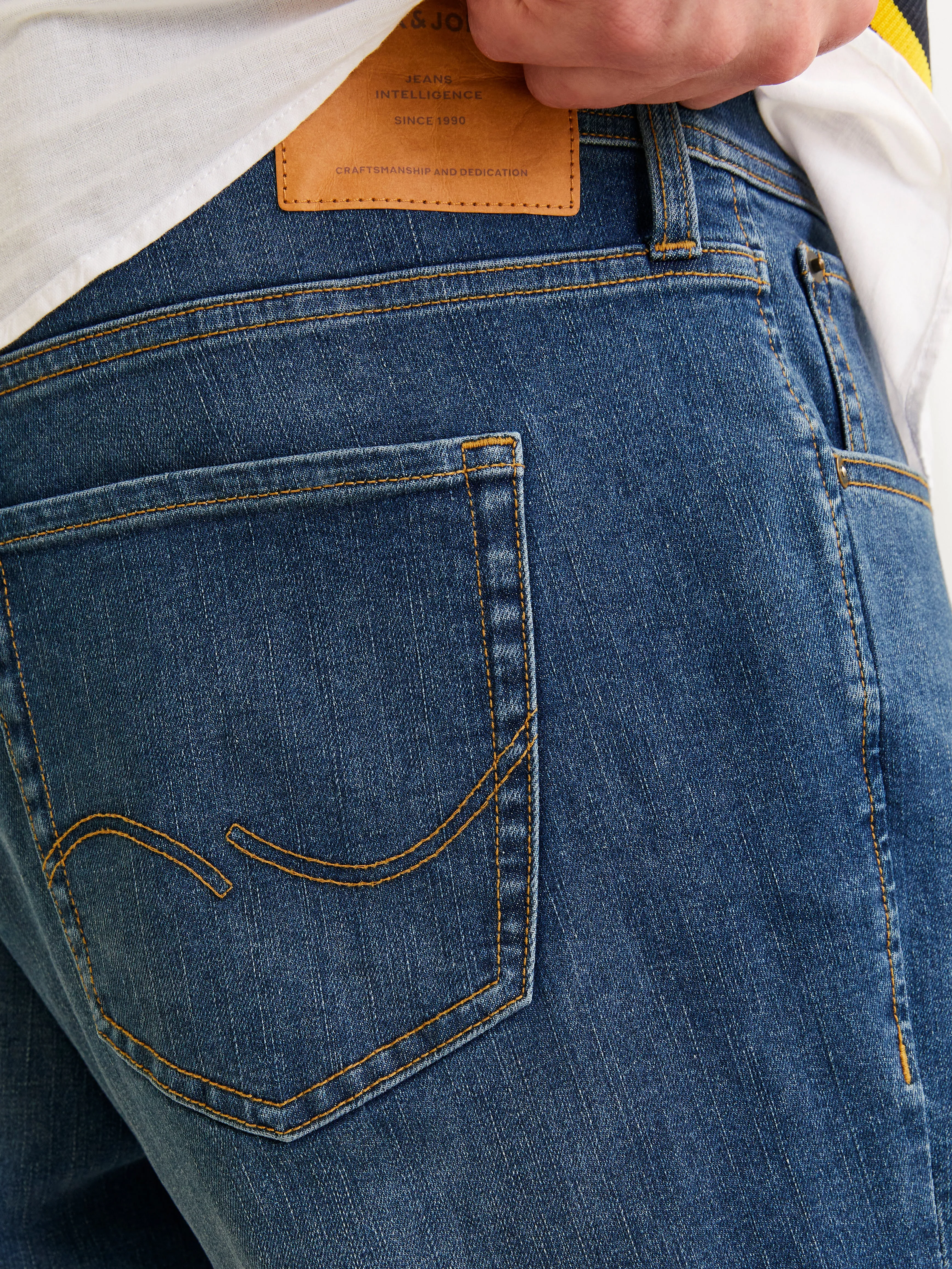 Plus Size JJICLARK JJORIGINAL SQ 101 PLS Vaqueros Corte regular | Azul intermedio | Jack & Jones®