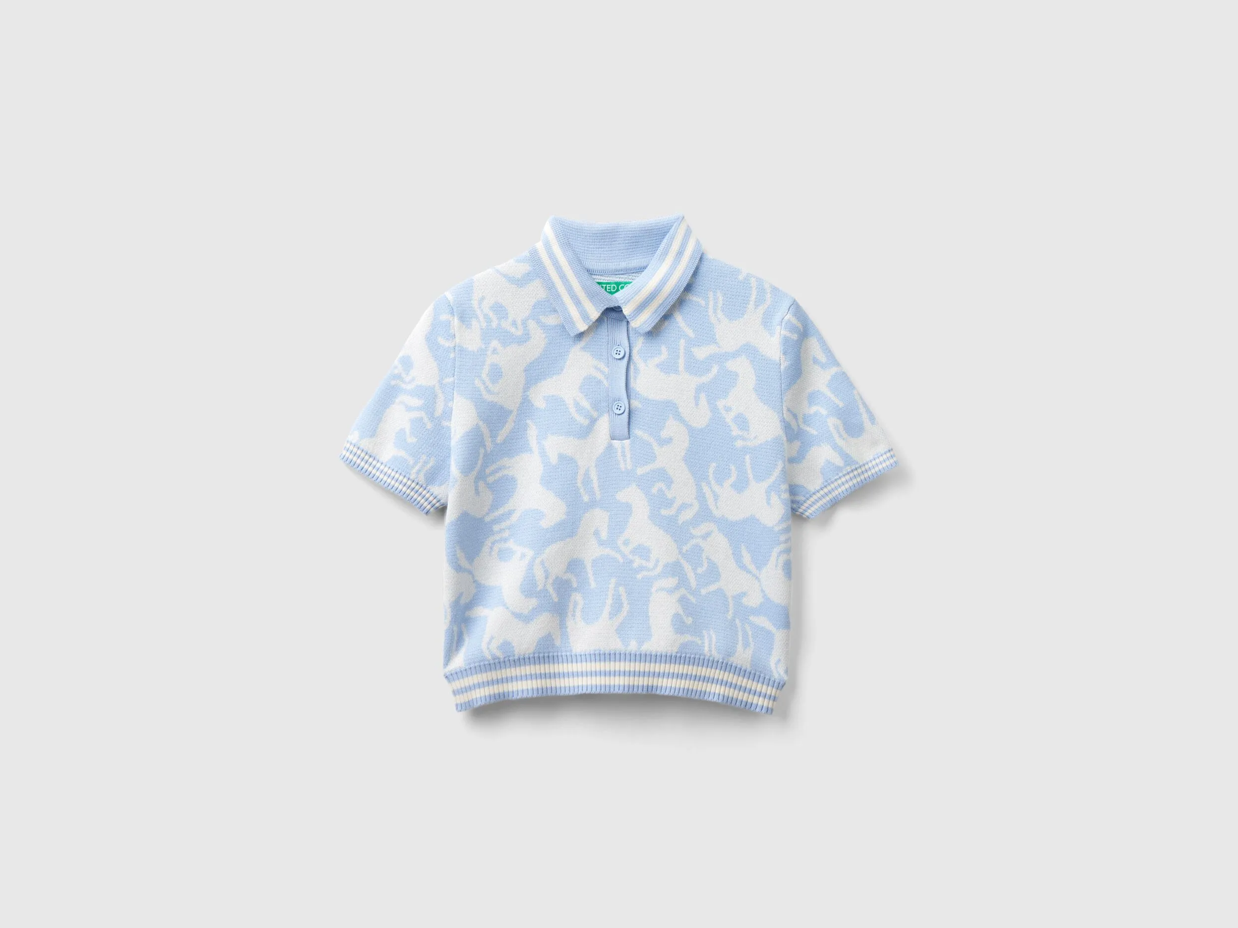Polo cropped con caballos
