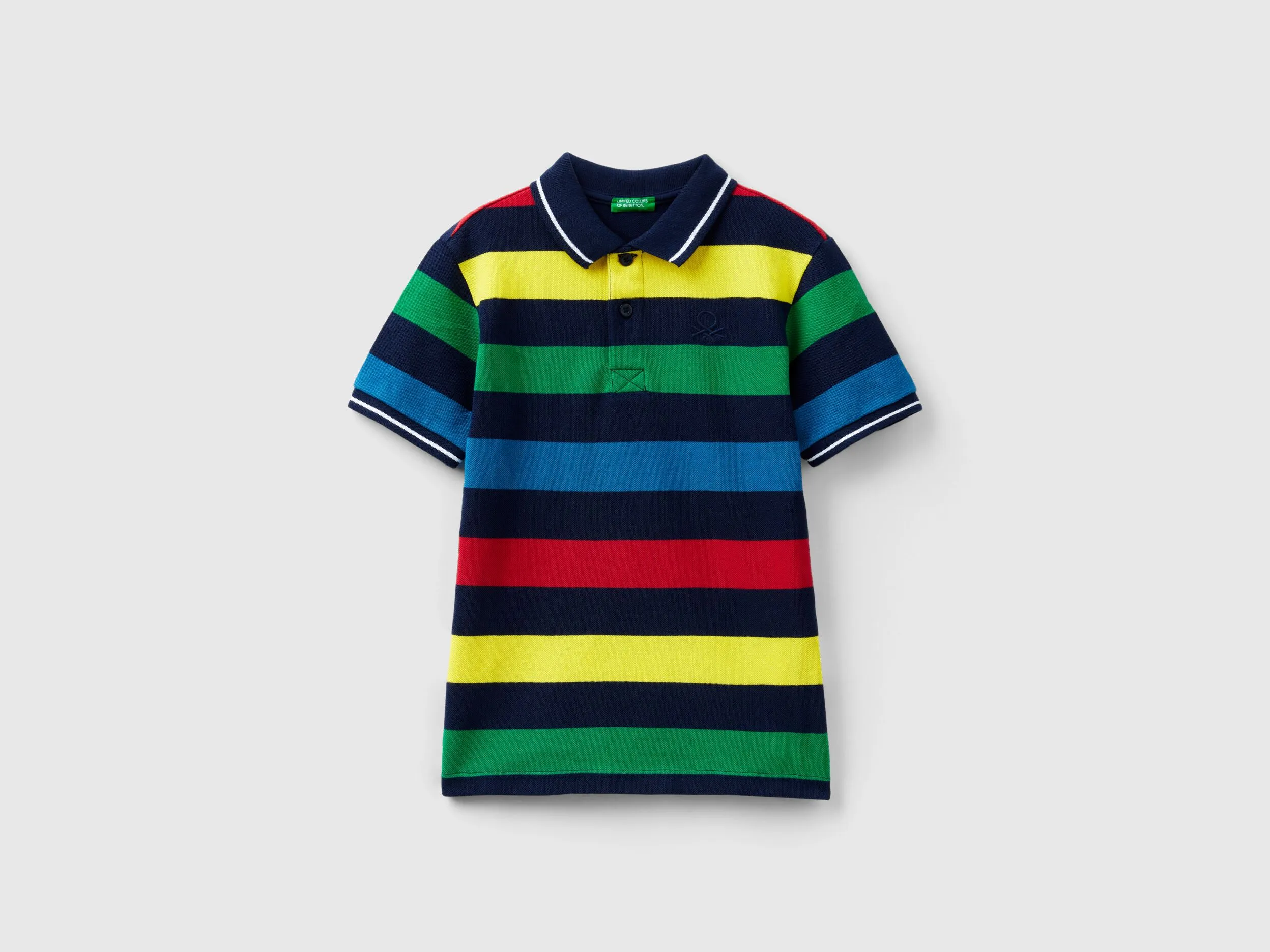 Polo de manga corta de rayas