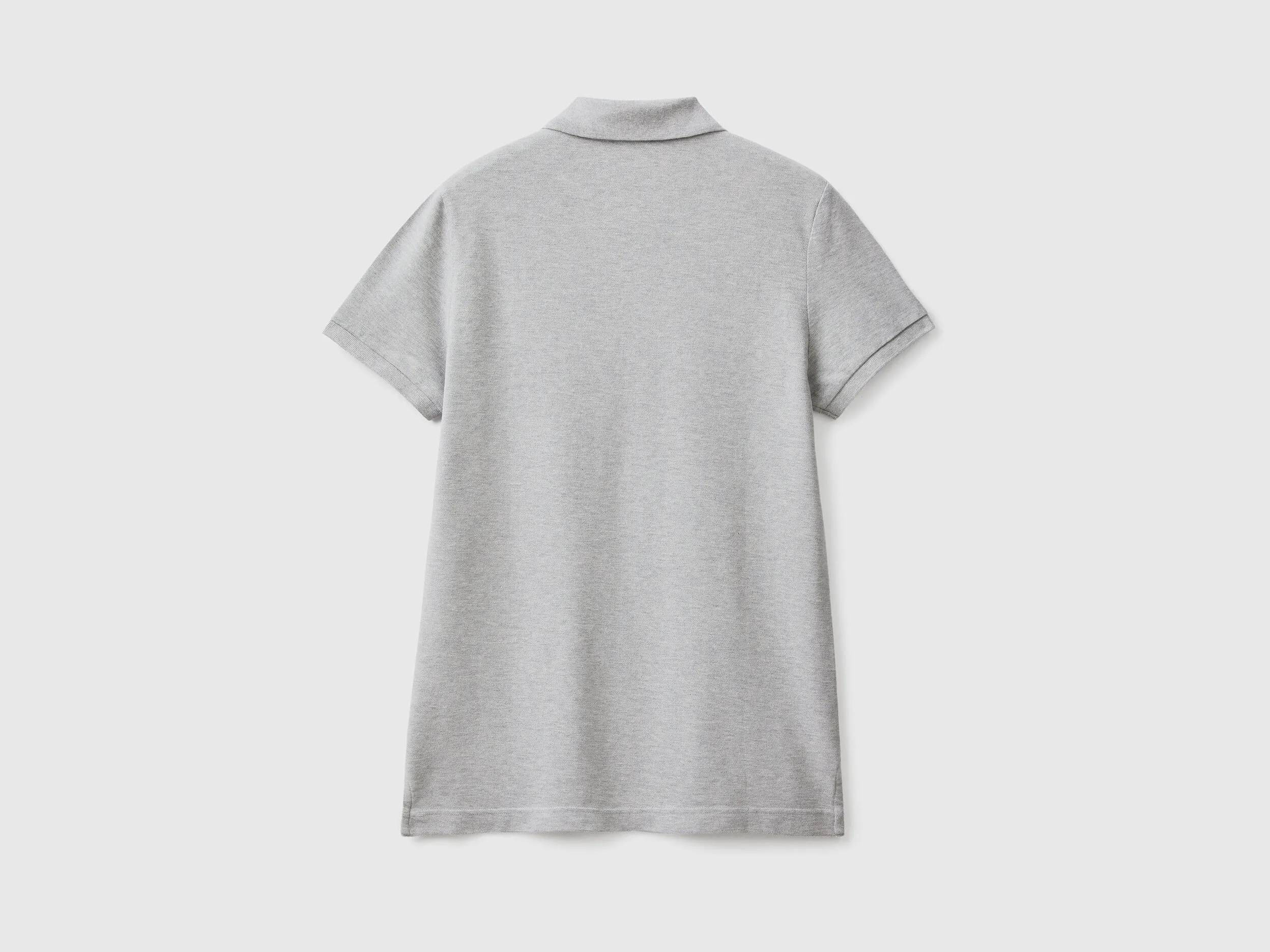 Polo gris jaspeado slim fit