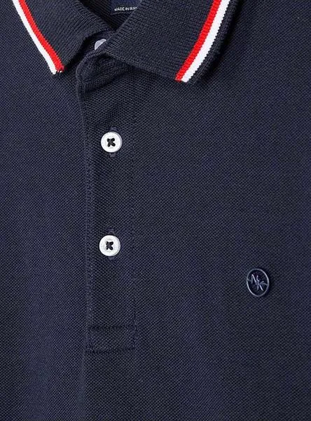 polo mayoral basico azul para niño