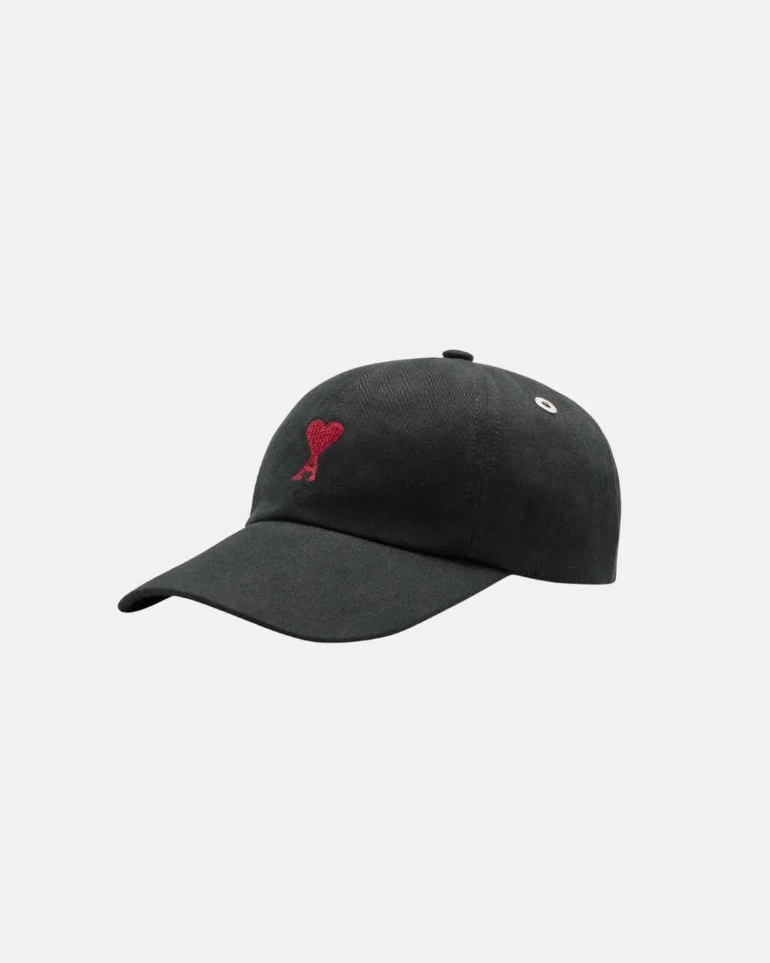 Red Ami De Coeur Embroidery Cap Noir