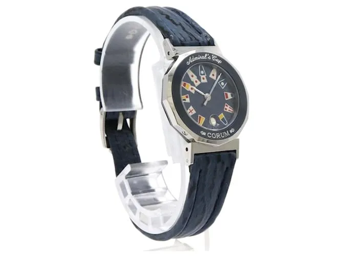 Reloj de cuarzo para mujer Corum Admiral's Cup Gun Blue esfera azul marino 