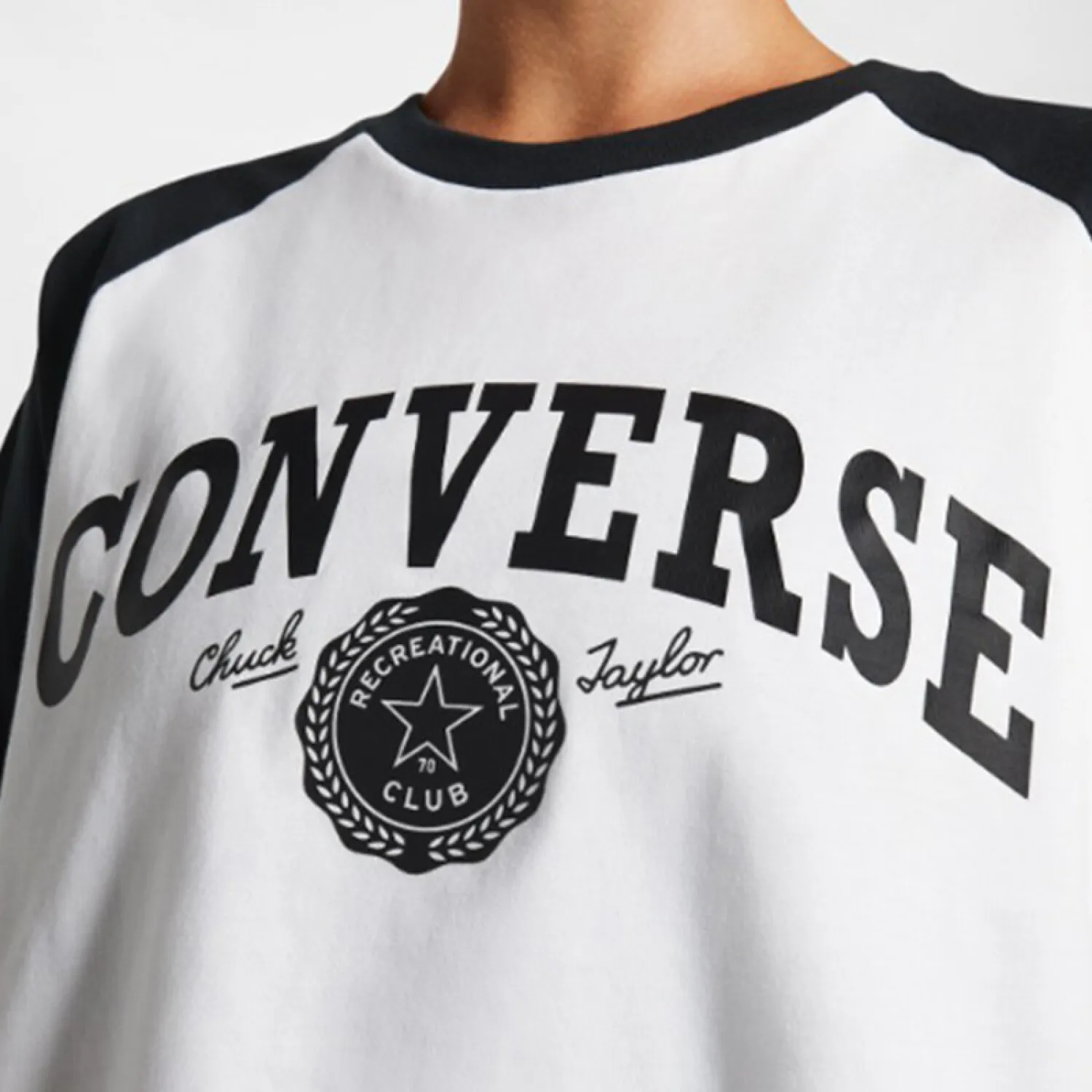 REMERA CONVERSE RETRO CHUCK CROPPED TEE  BLANCO