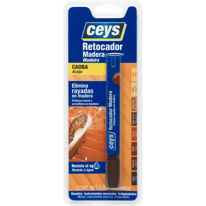 Rotulador retocador de madera
