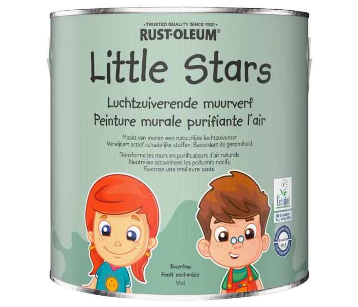 RUSTOLEUM LITTLE STARS  PINTURA MURAL PURIFICADORA DEL AIRE  BOSQUE MáGICO 2,5 LITROS