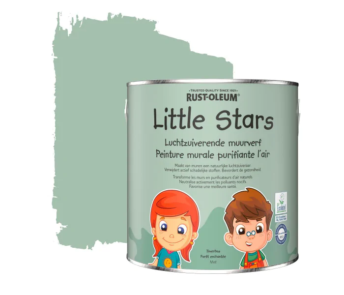 RUSTOLEUM LITTLE STARS  PINTURA MURAL PURIFICADORA DEL AIRE  BOSQUE MáGICO 2,5 LITROS