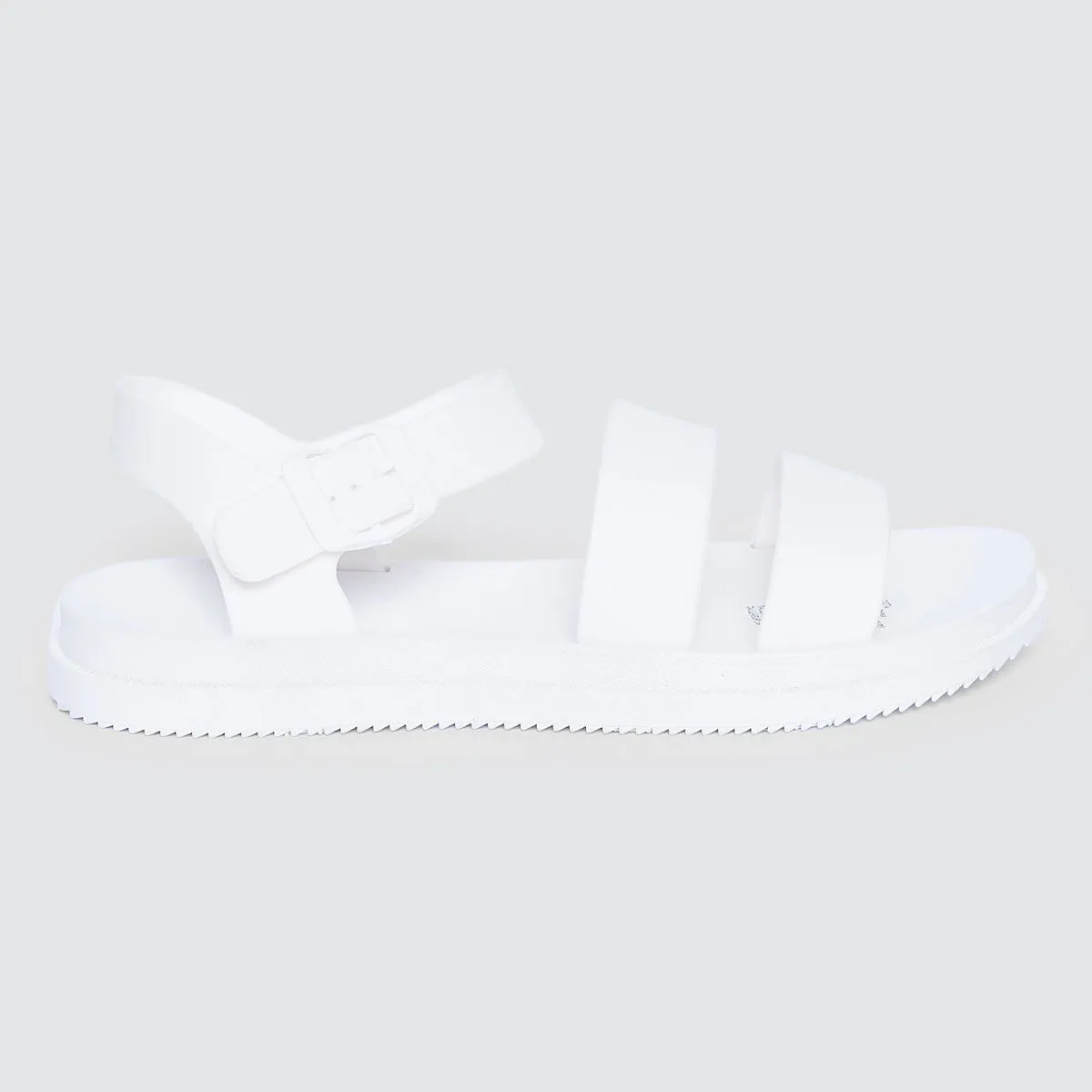 Sandalias Bajas Con Correas