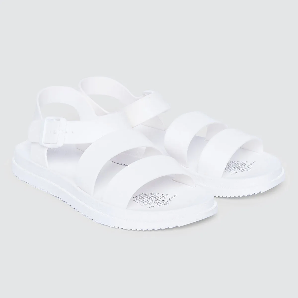 Sandalias Bajas Con Correas