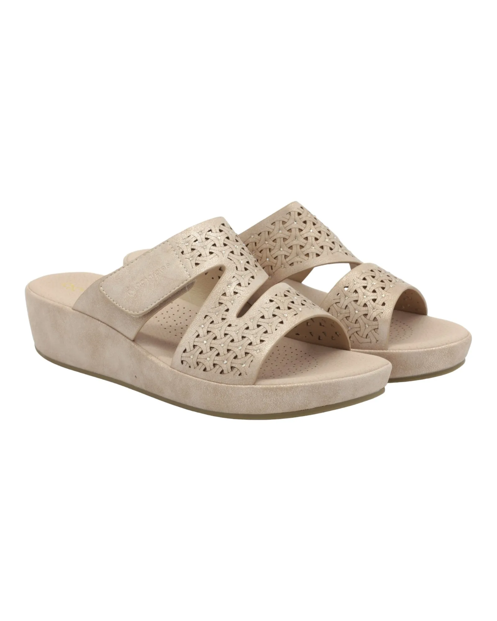 SANDALIAS DE MUJER AMARPIES ABZ26750 EN ORO