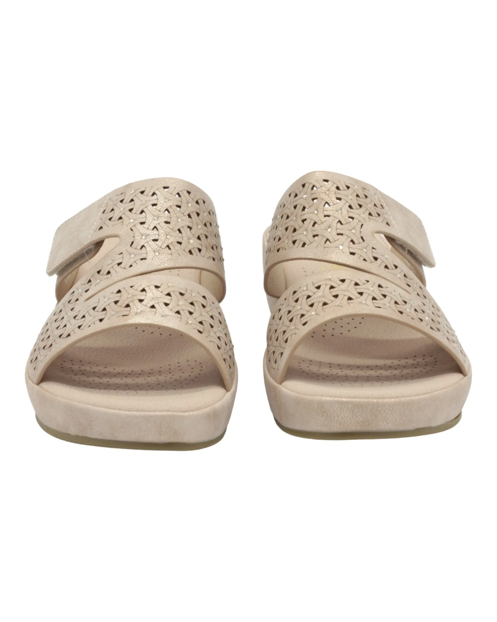 SANDALIAS DE MUJER AMARPIES ABZ26750 EN ORO