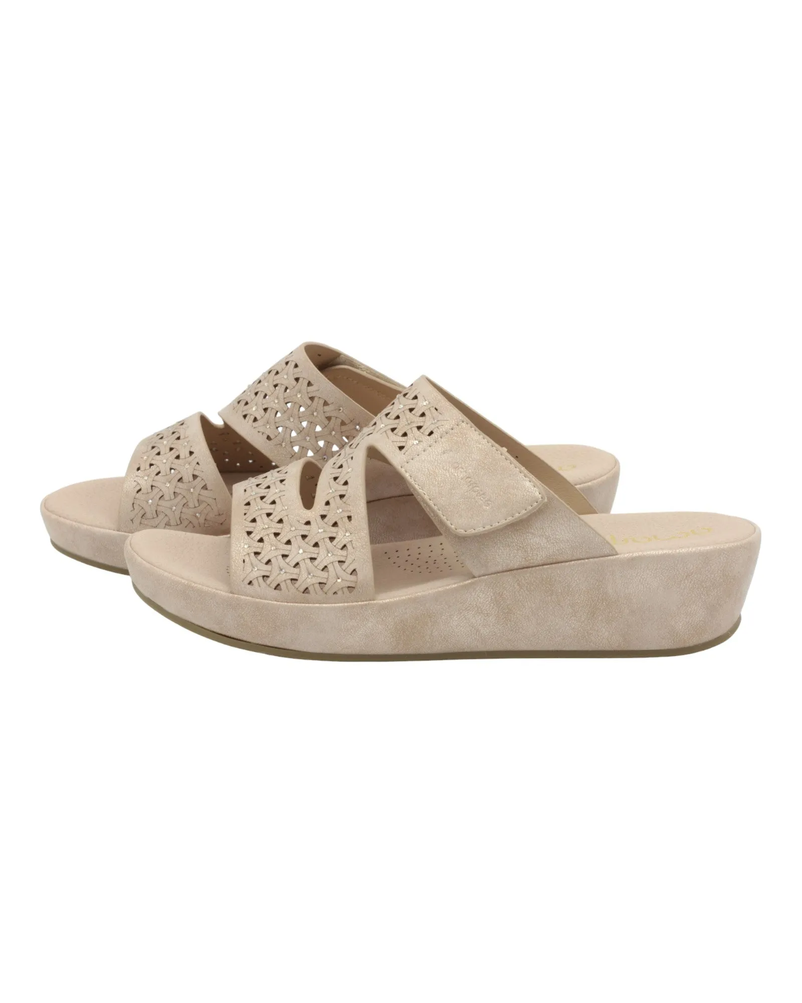 SANDALIAS DE MUJER AMARPIES ABZ26750 EN ORO