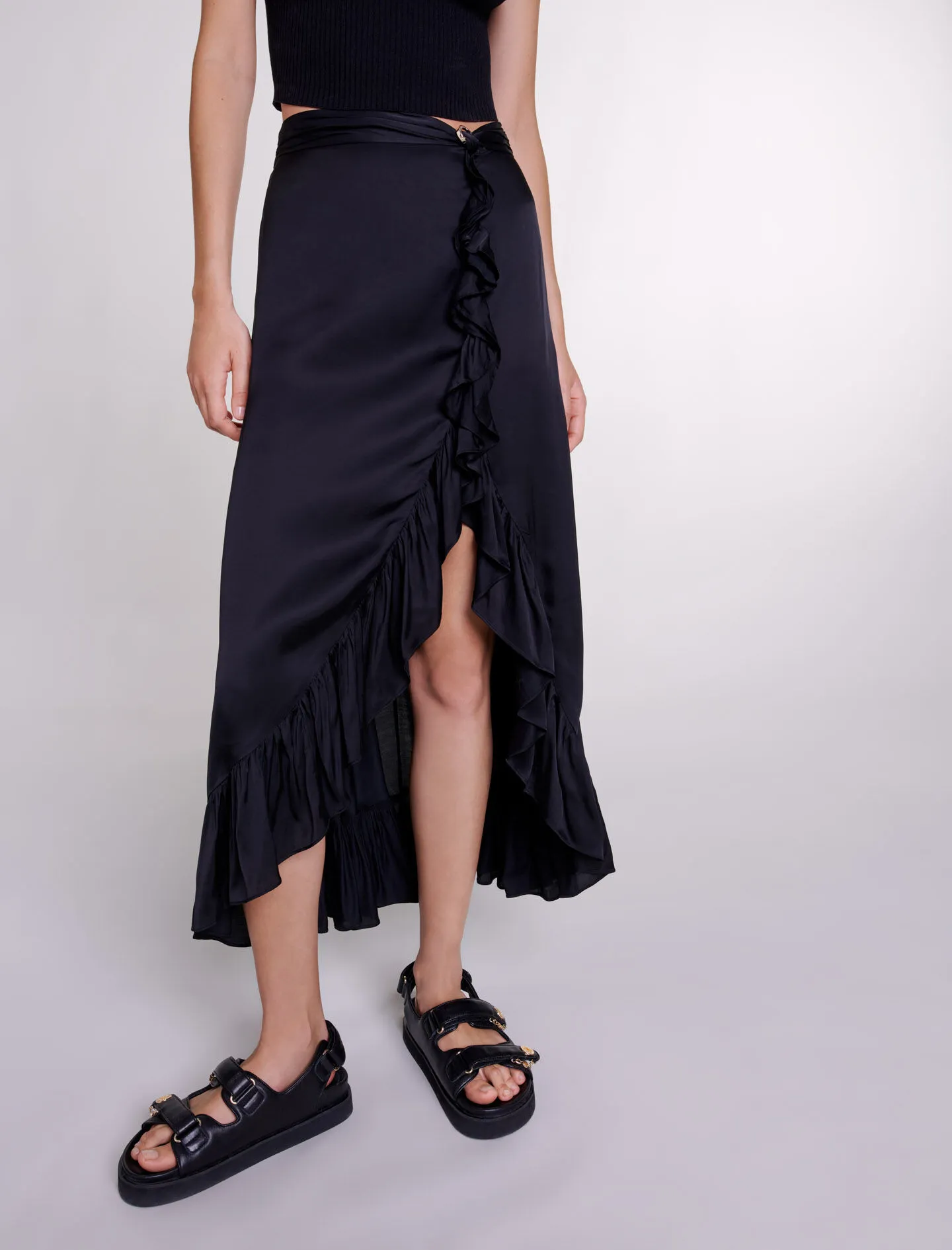 Sandalias de piel planas