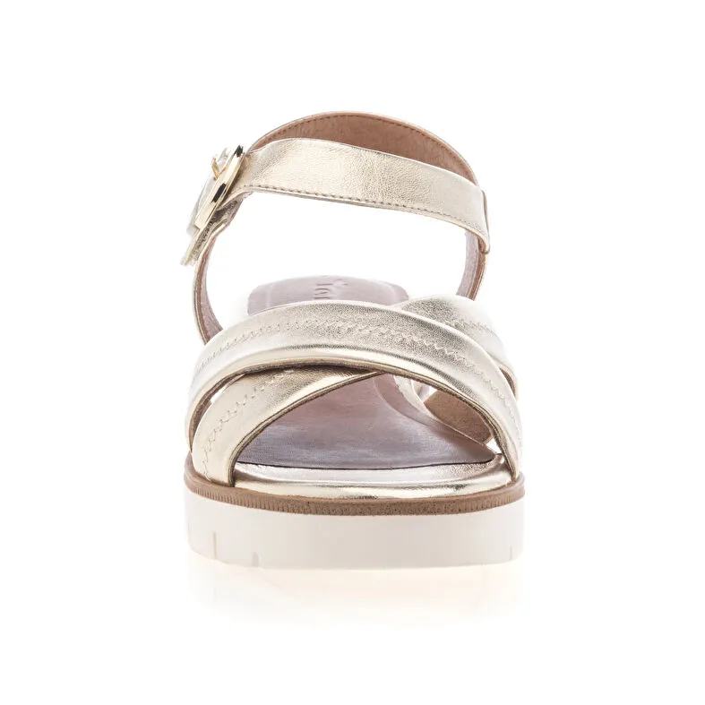 Sandalias/ descalzo mujer amarillo