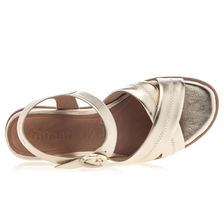 Sandalias/ descalzo mujer amarillo
