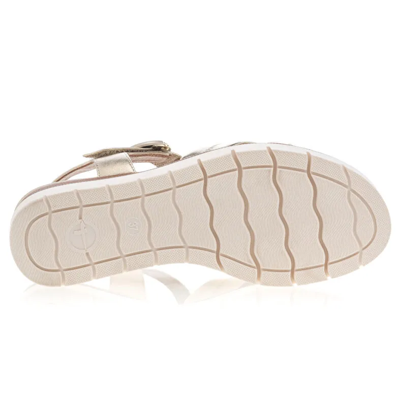 Sandalias/ descalzo mujer amarillo