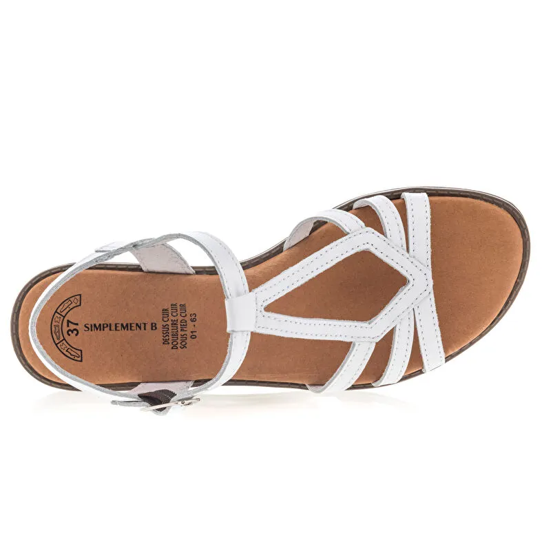 Sandalias/ descalzo mujer blanco