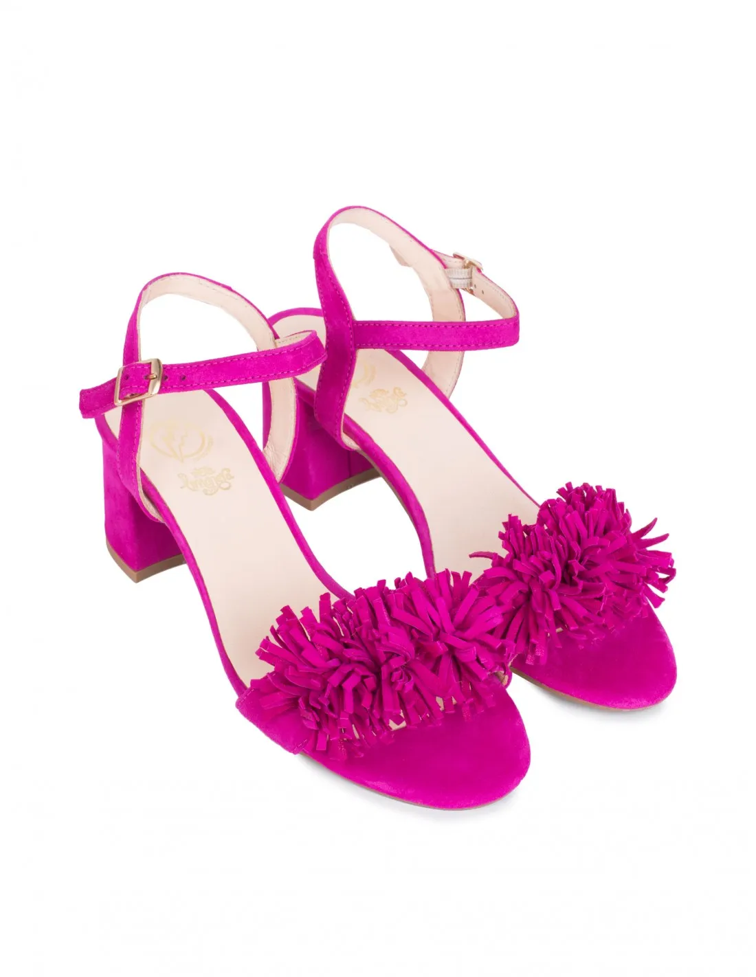 Sandalias Fiesta Pompón Fucsia PERA LIMONERA
