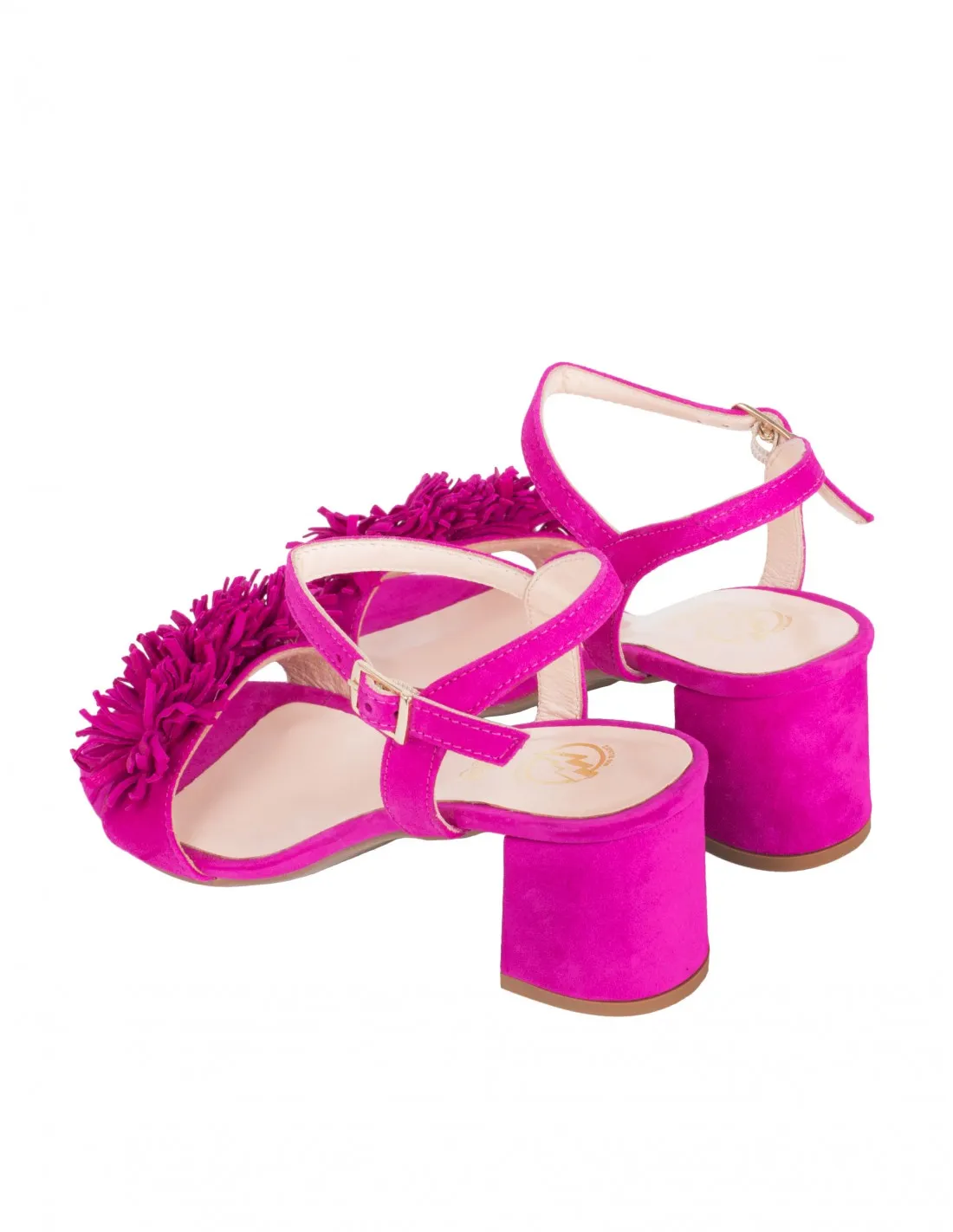 Sandalias Fiesta Pompón Fucsia PERA LIMONERA