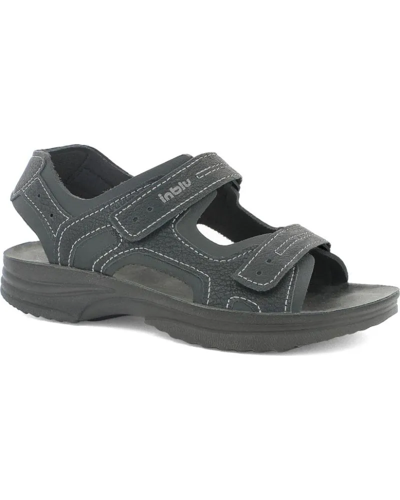 Sandalias INBLU  de Hombre y Niño SANDALIA VELCROS PARA HOMBRE RY29 COLOR  NEGRO
