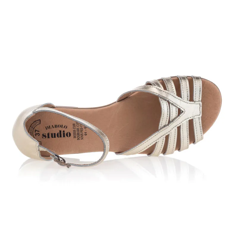 Sandalias mujer amarillo