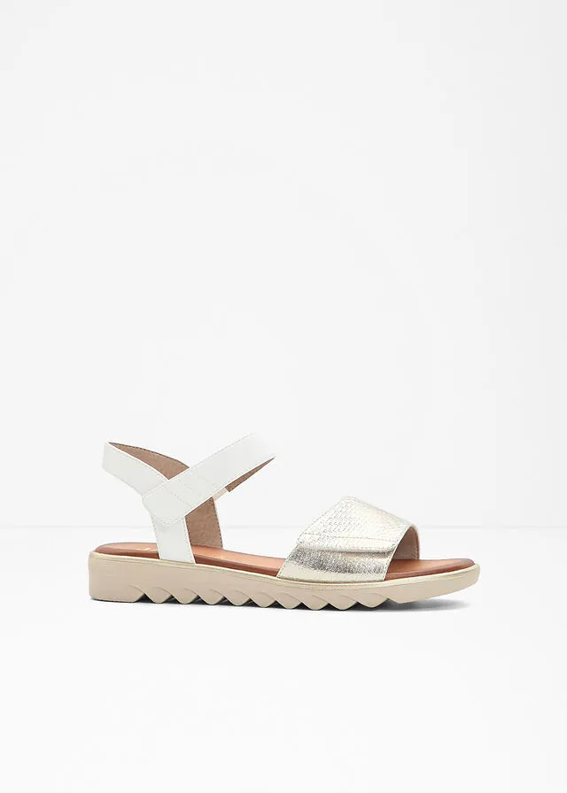 SANDALIAS PLANAS BLANCOCHAMPáN