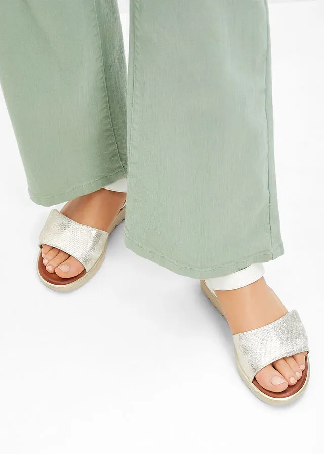 SANDALIAS PLANAS BLANCOCHAMPáN