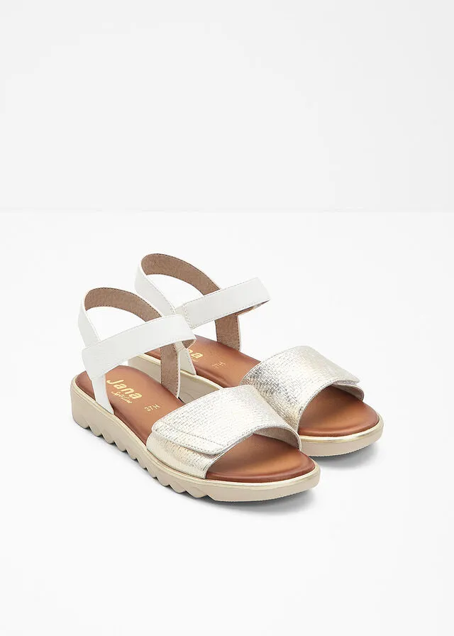 SANDALIAS PLANAS BLANCOCHAMPáN