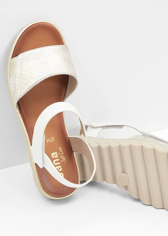 SANDALIAS PLANAS BLANCOCHAMPáN