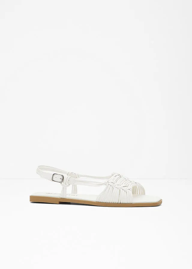Sandalias planas Blanco
