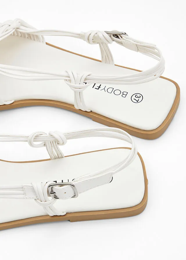Sandalias planas Blanco