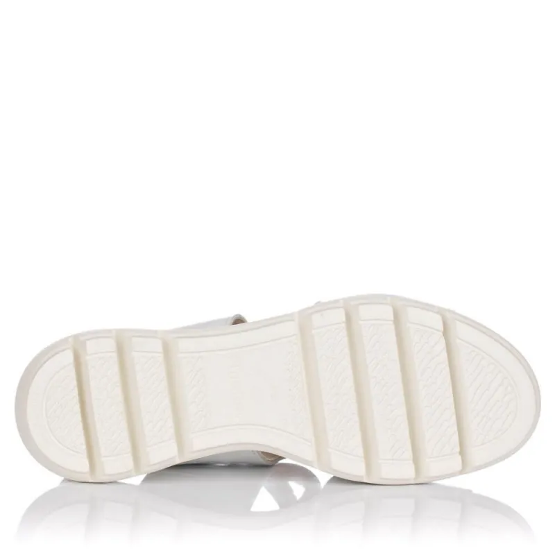 Sandalias Planas Fluchos F1657 Mujer Blanco