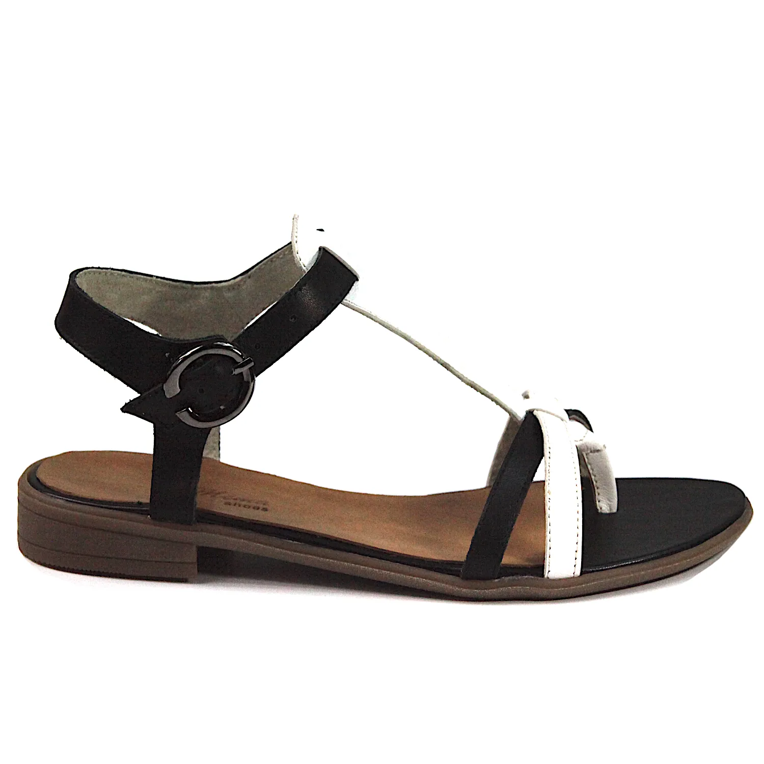 Sandalias planas multicolor mujer
