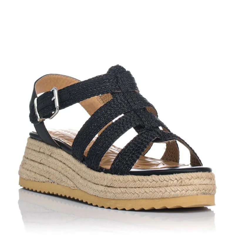 Sandalias Planas Mustang 52862 Mujer Negro