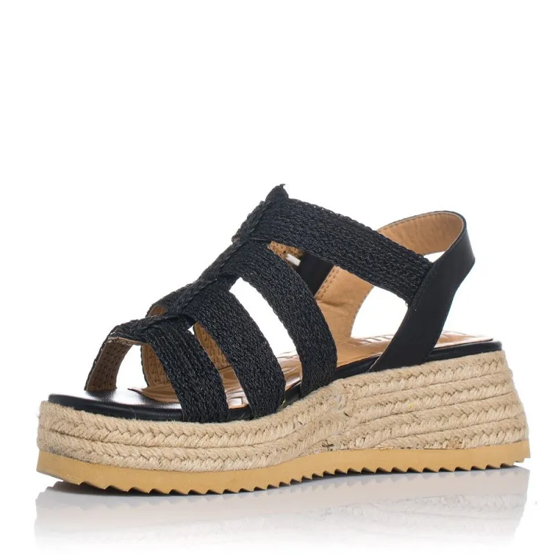 Sandalias Planas Mustang 52862 Mujer Negro
