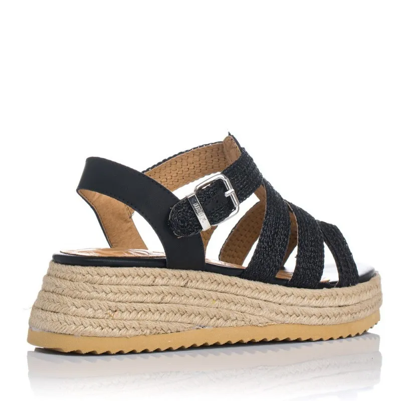 Sandalias Planas Mustang 52862 Mujer Negro