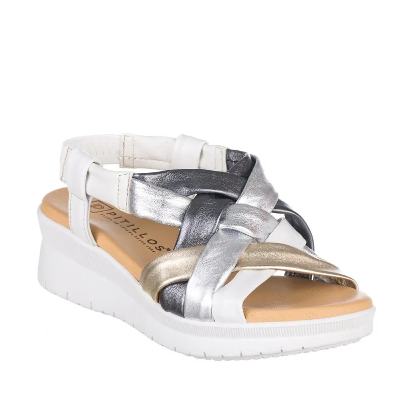 Sandalias Planas Pitillos 5542 Mujer Blanco