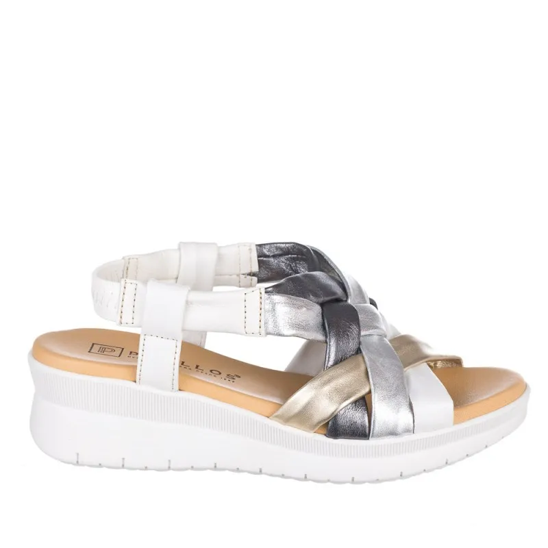 Sandalias Planas Pitillos 5542 Mujer Blanco