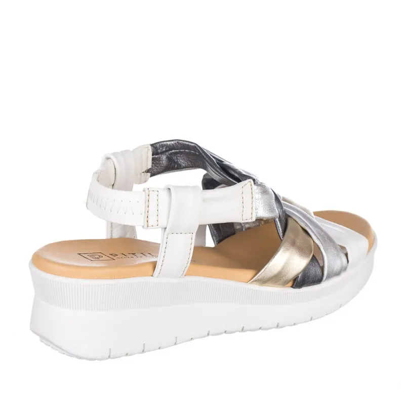 Sandalias Planas Pitillos 5542 Mujer Blanco