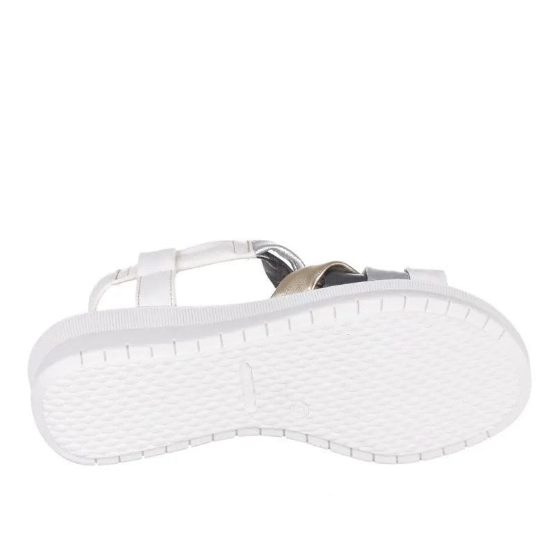 Sandalias Planas Pitillos 5542 Mujer Blanco