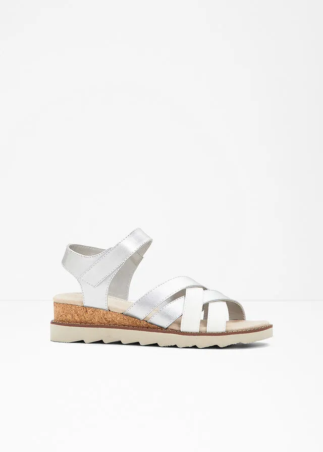 SANDALIAS PLANAS PLATABLANCO