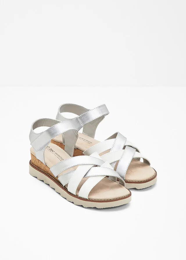 SANDALIAS PLANAS PLATABLANCO