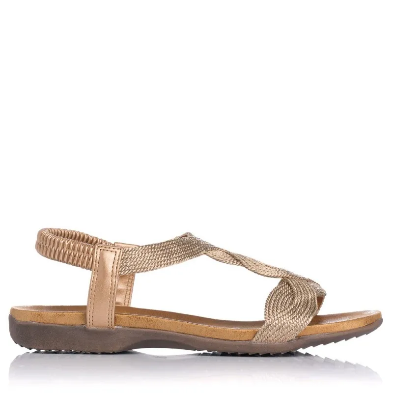 Sandalias Planas Zapp 23572 Mujer Bronce