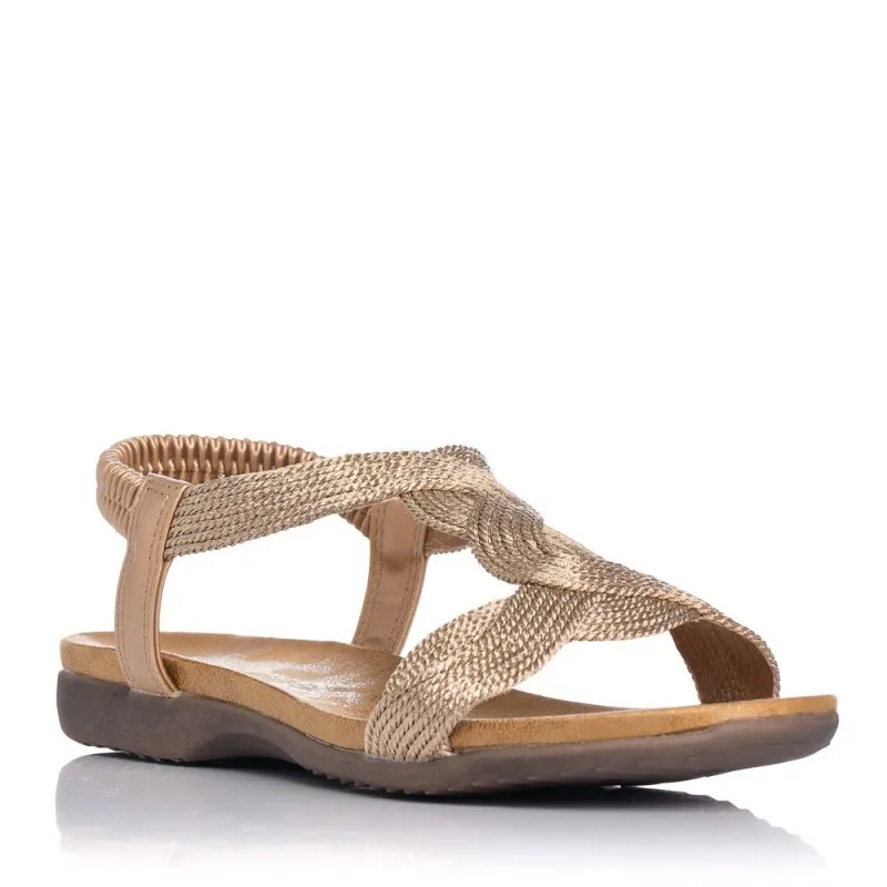 Sandalias Planas Zapp 23572 Mujer Bronce