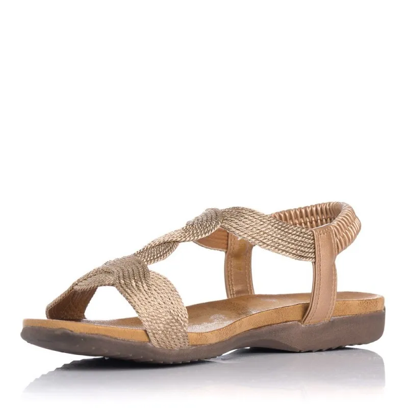 Sandalias Planas Zapp 23572 Mujer Bronce
