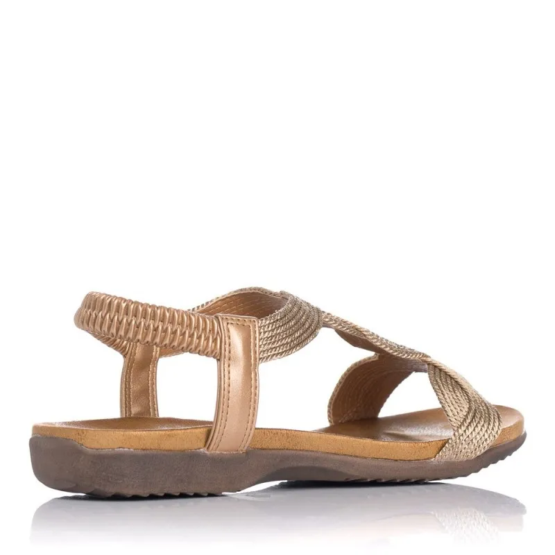 Sandalias Planas Zapp 23572 Mujer Bronce