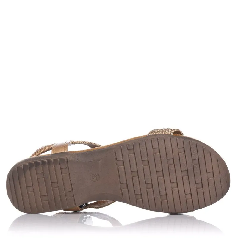 Sandalias Planas Zapp 23572 Mujer Bronce
